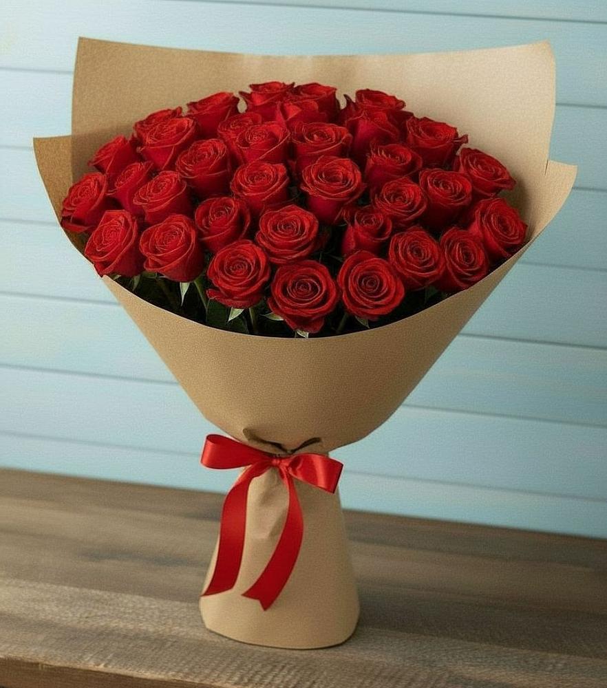 Букет Красные розы Милано в Мамхегском