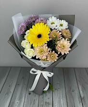 Букет цветов из:  Розы, Герберы и Хризантемы #REPLACE_PRED# Мамхегском