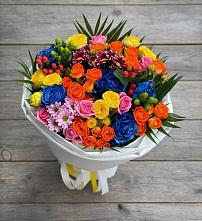 Букет цветов из:  Розы и Хризантемы в Мамхегском